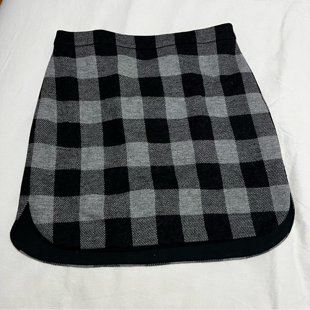 Madewell plaid skirt